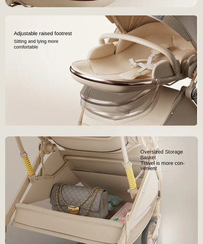 CloudWalker – Premium Leather Baby Stroller