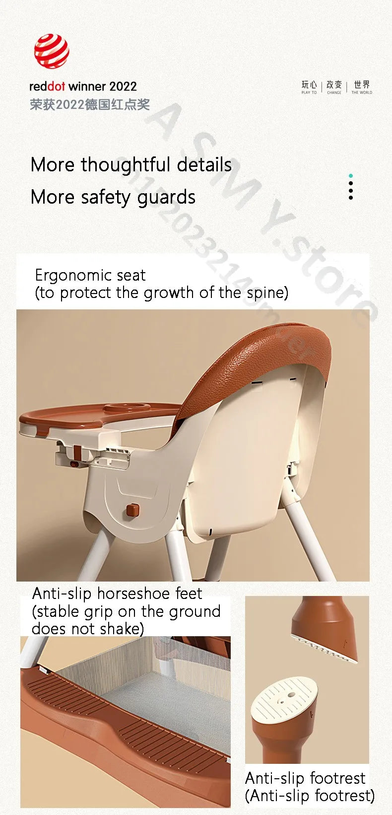 Foldable Baby Dining Chair