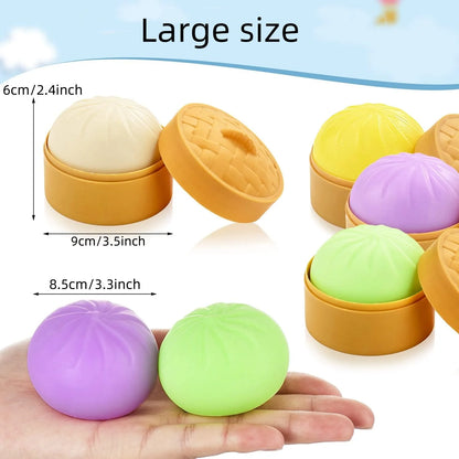 Colorful Dumpling Squishy Toy