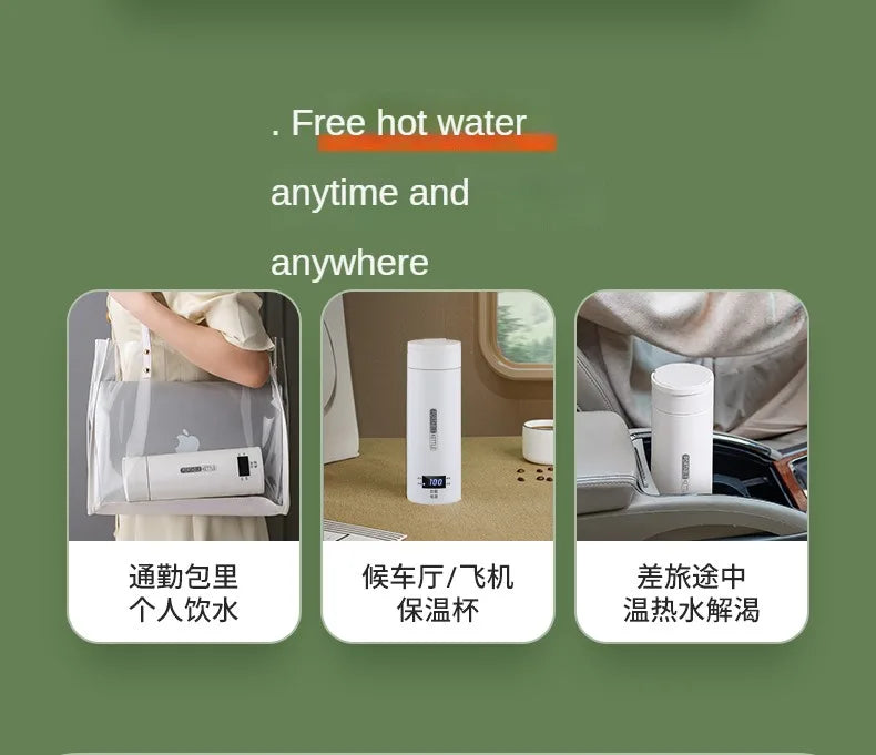 HeatMate™ 500ml Travel Electric Bottle Kettle