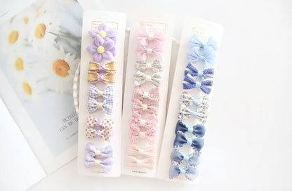 Baby Bow Scrunchie Set
