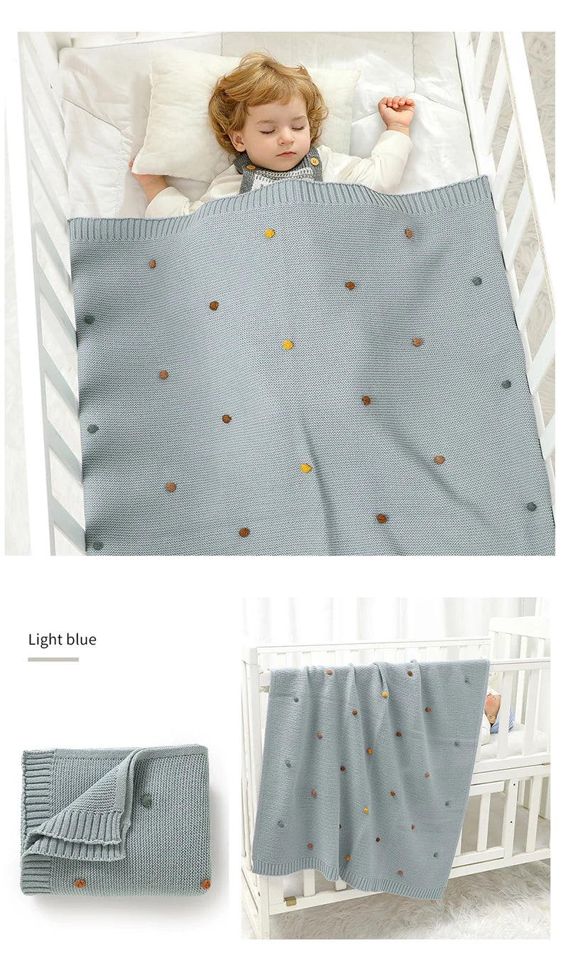 Knit Baby Blanket (90x70cm)