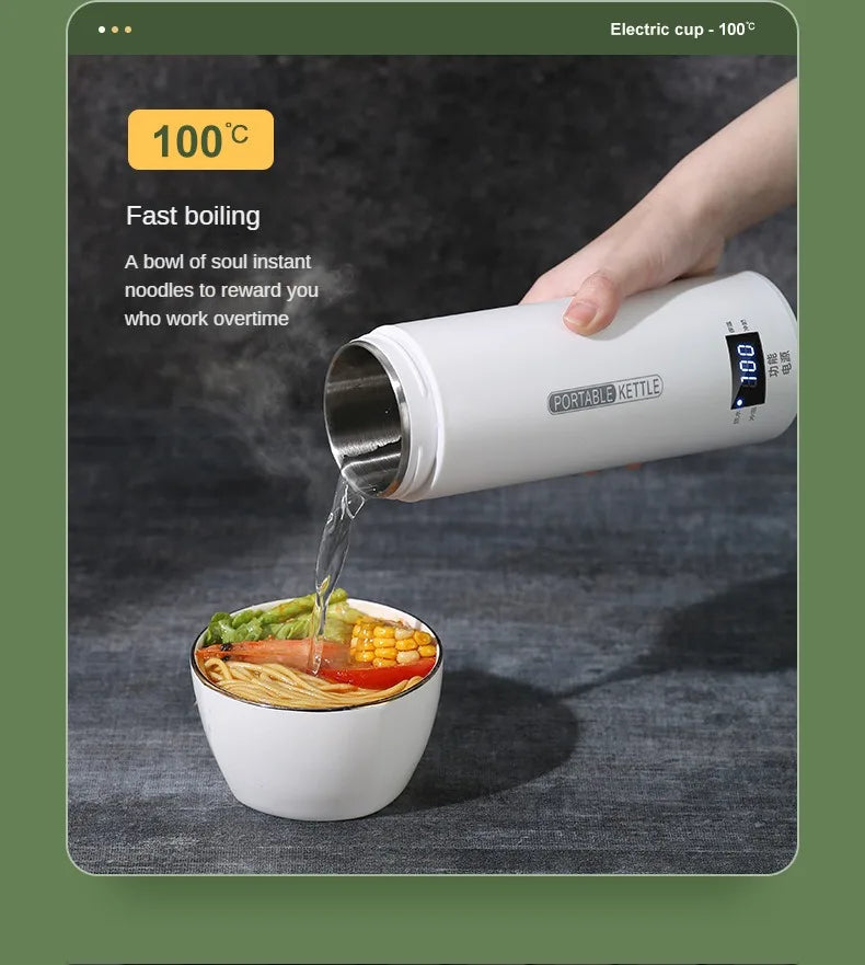 HeatMate™ 500ml Travel Electric Bottle Kettle