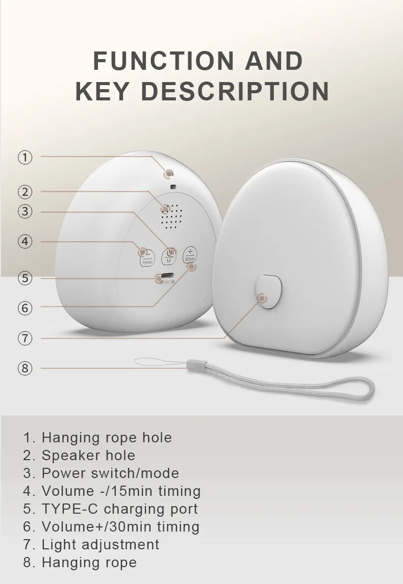 LumiRest™ RGB Sleep Aid & White Noise Lamp
