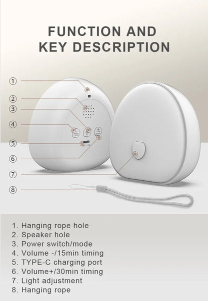 LumiRest™ RGB Sleep Aid & White Noise Lamp
