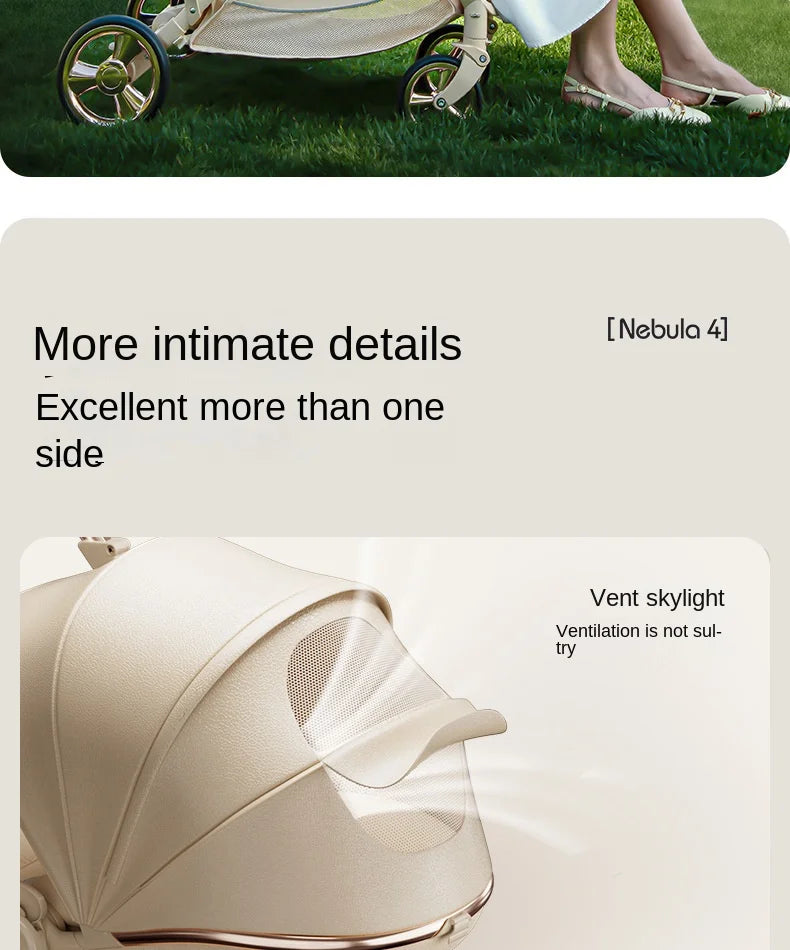 CloudWalker – Premium Leather Baby Stroller