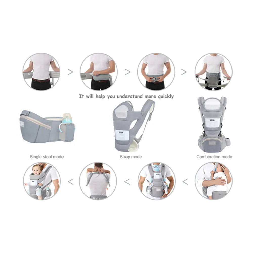 ErgoNest™ Waist‑Support Baby Carrier