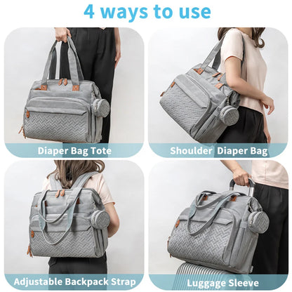 PANGDUBE Large Capacity Diaper Backpack