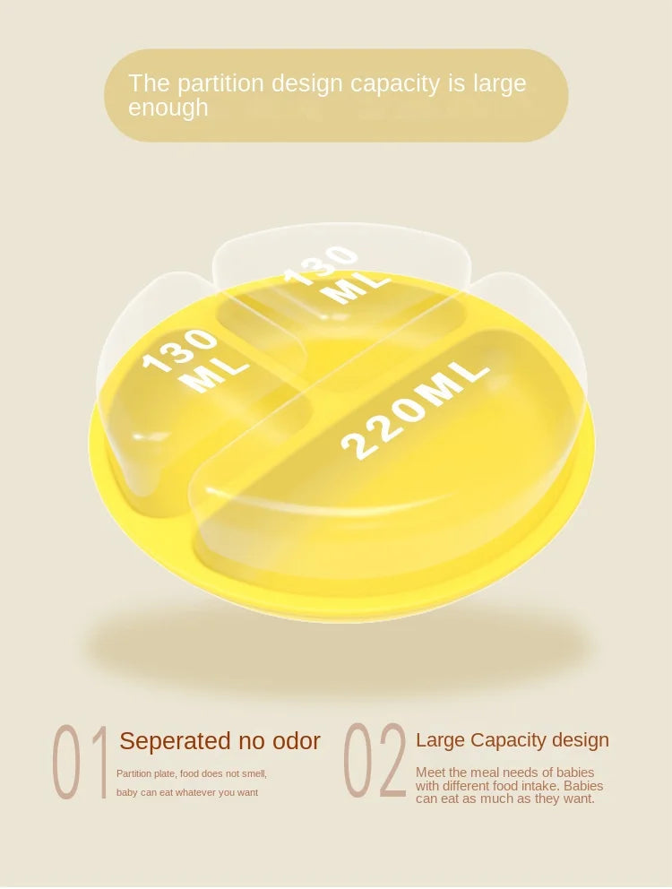 SmilePlate™ Silicone Suction Dining Plate