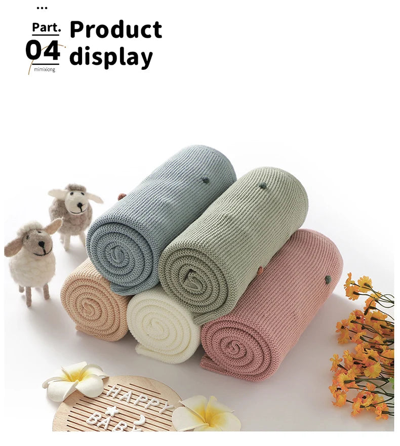 Knit Baby Blanket (90x70cm)