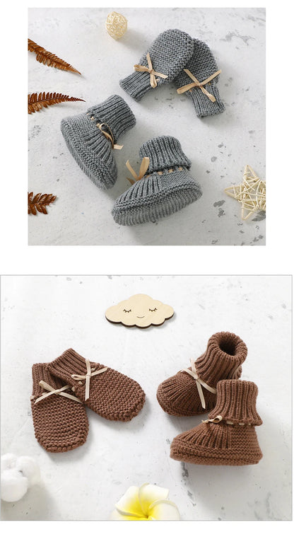 Knitted Newborn Baby Shoes