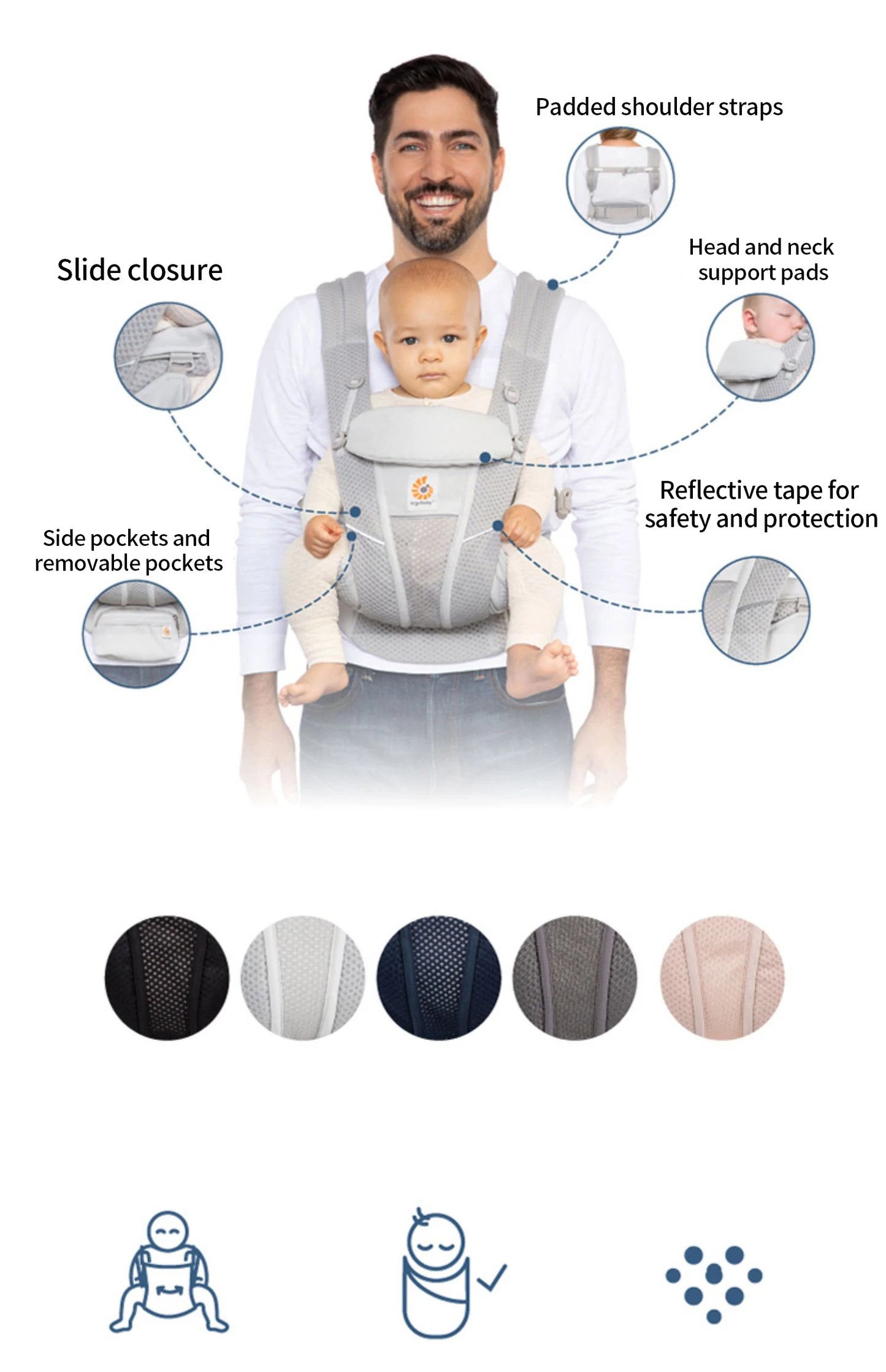 Breathable Mesh Baby Carrier