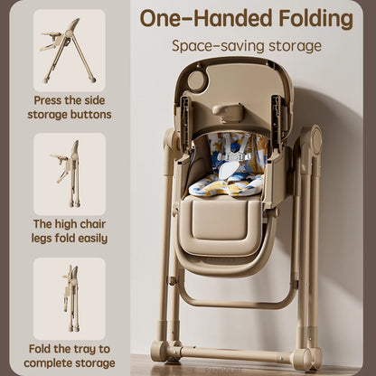 PANGDUBE 2-in-1 Baby High Chair Rocker