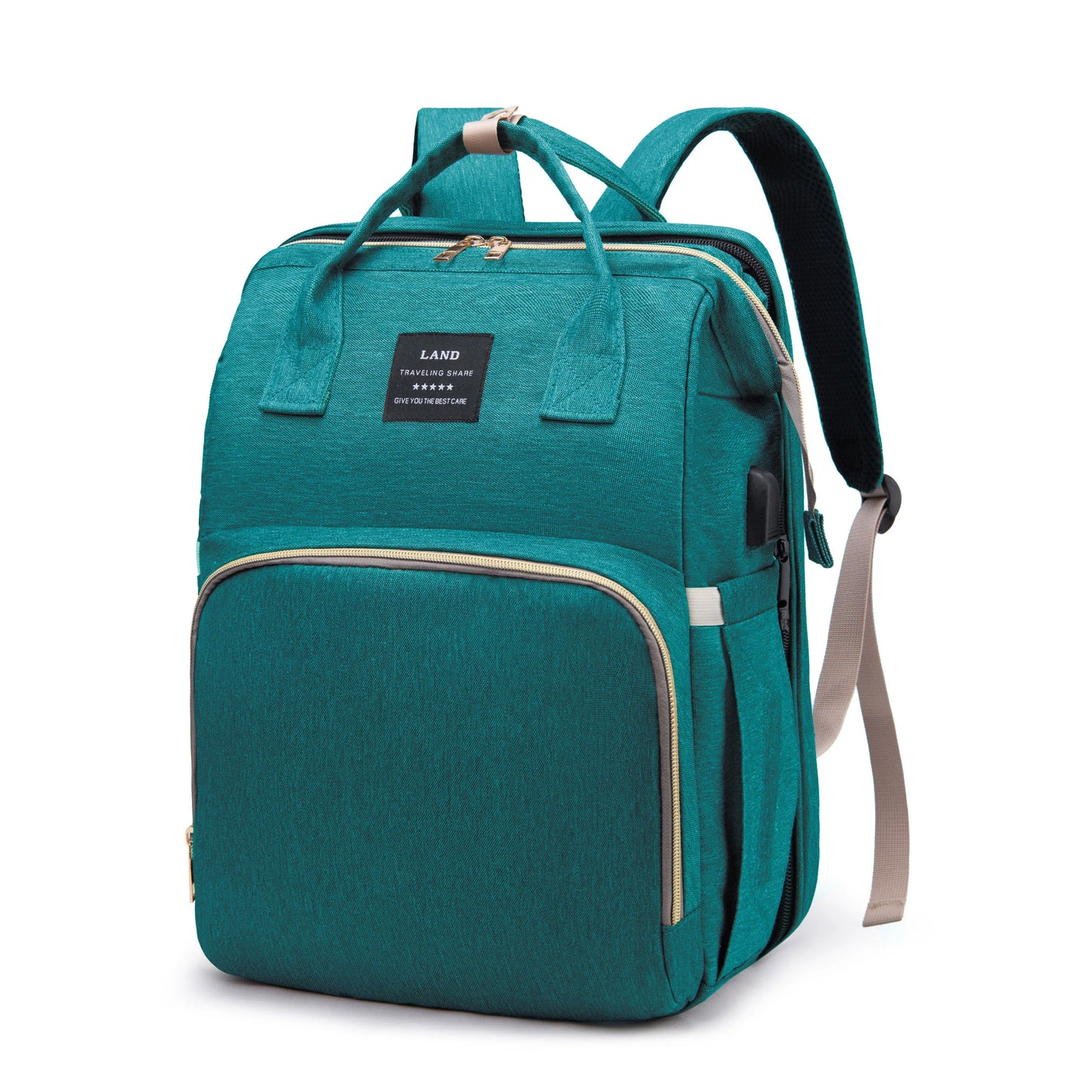 Mommy Bag with Folding Baby Bed