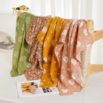 Bamboo Cotton Muslin Bib Set (4pcs)