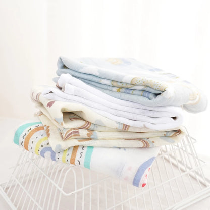 Bamboo Cotton Muslin Bib Set (4pcs)