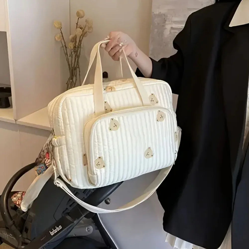 Chic Bear & Tulip Diaper Bag