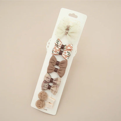 Baby Bow Scrunchie Set