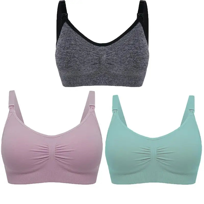 MumSoft™ Seamless Maternity Bra (3‑Pack)