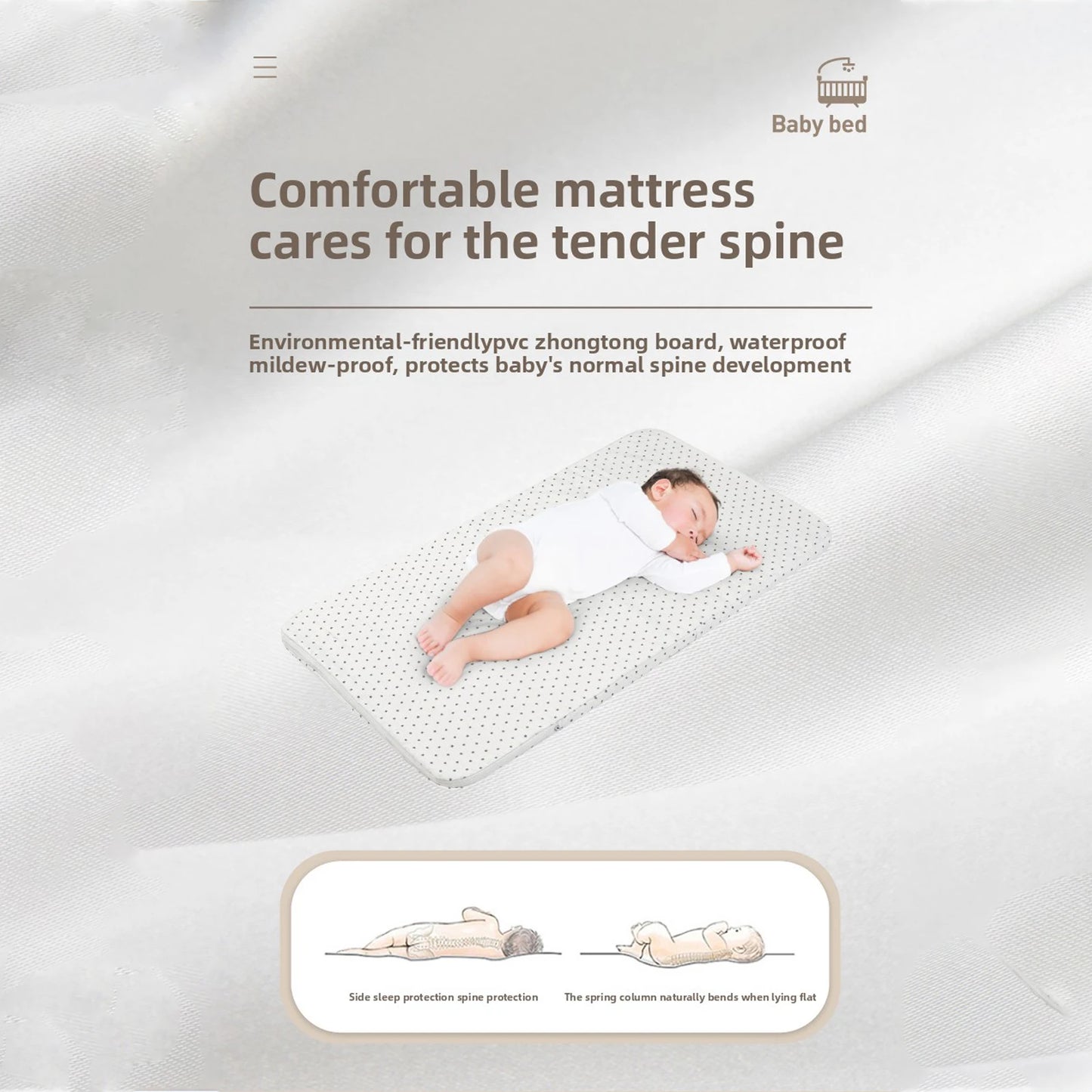 CalmCradle™ Rocking Bedside Cot