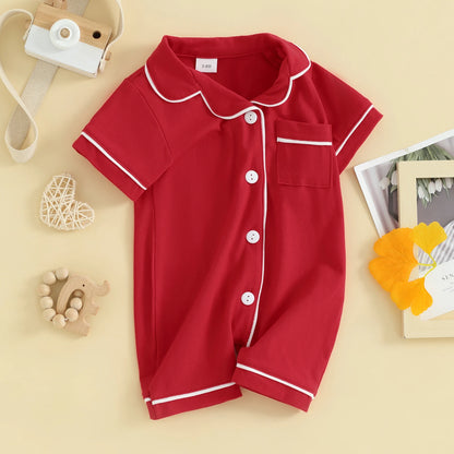 Baby Button Romper Pajama