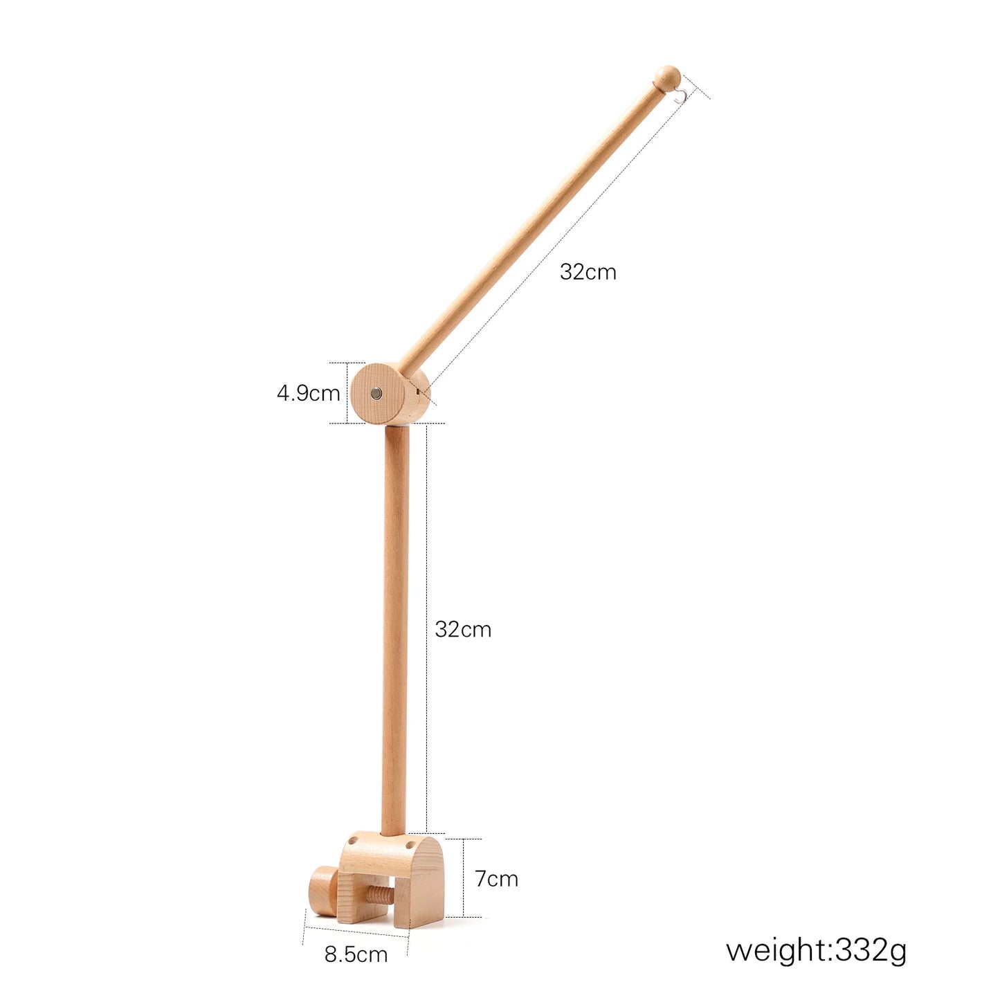 Baby Wooden Bed Bell Bracket Mobile