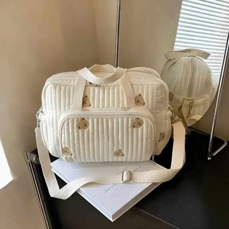 Chic Bear & Tulip Diaper Bag