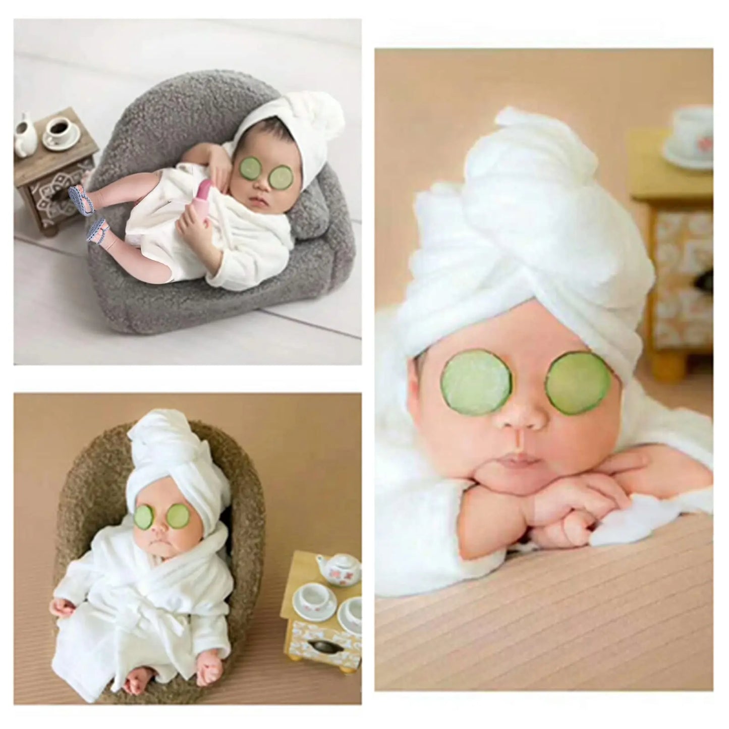 Newborn Photography Outfit Set (5pcs)
