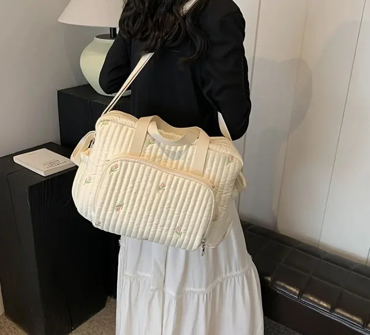 Chic Bear & Tulip Diaper Bag