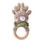 Wooden Animal Crochet Rattle
