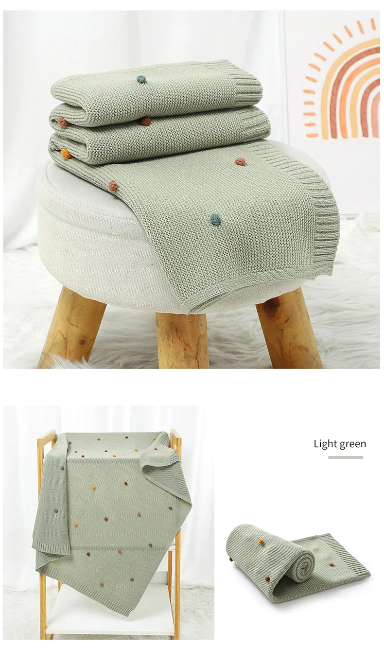 Knit Baby Blanket (90x70cm)