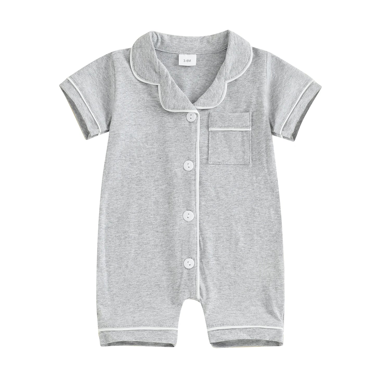 Baby Button Romper Pajama