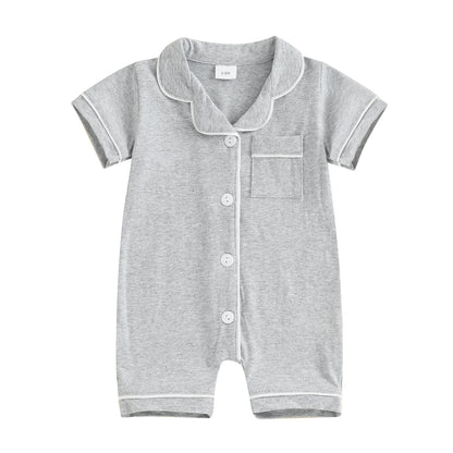 Baby Button Romper Pajama