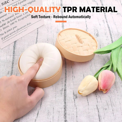 Colorful Dumpling Squishy Toy