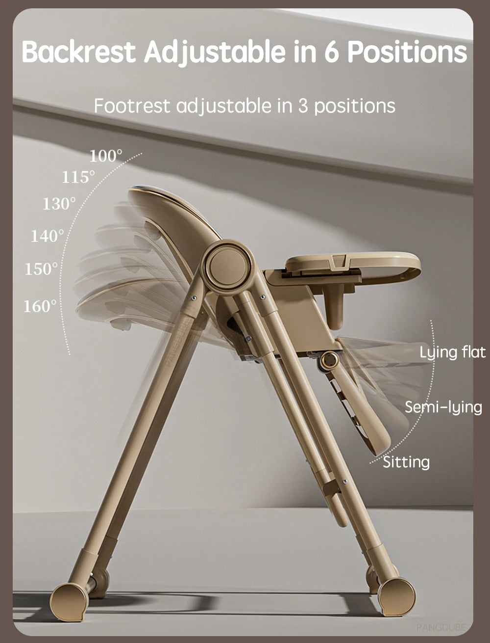 PANGDUBE 2-in-1 Baby High Chair Rocker