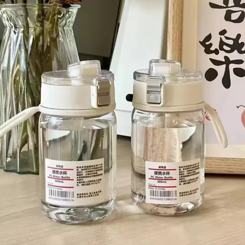 Portable Transparent Kawaii Water Bottle