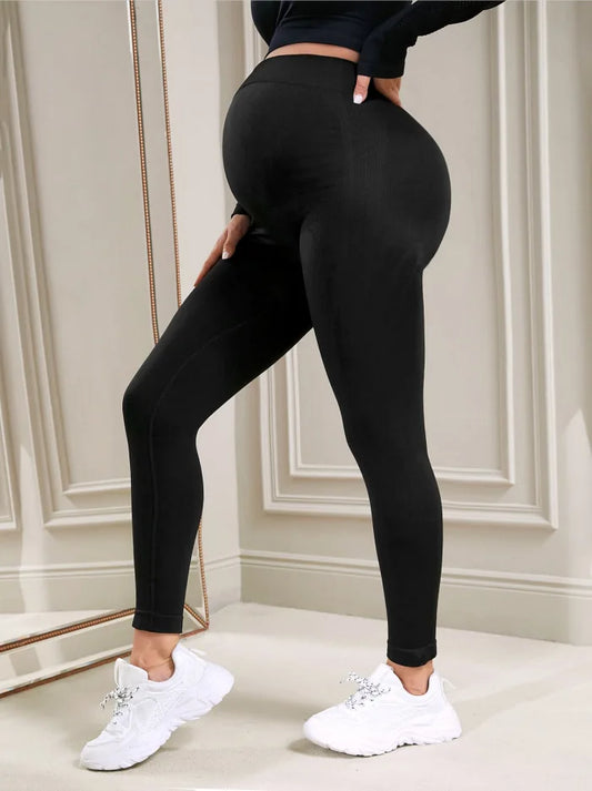 BabyBumpFlex™ High‑Waist Maternity Support Leggings