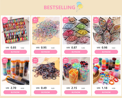 Colourful Hair Tie Set