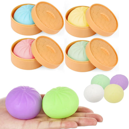 Colorful Dumpling Squishy Toy