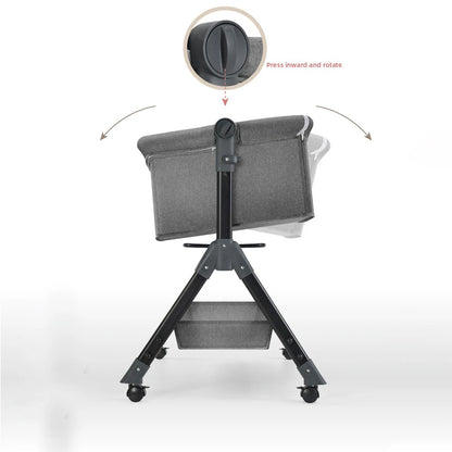 CalmCradle™ Rocking Bedside Cot
