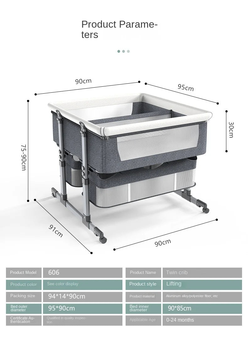 NestEase™ Dual-Level Bedside Cot