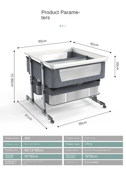 NestEase™ Dual-Level Bedside Cot