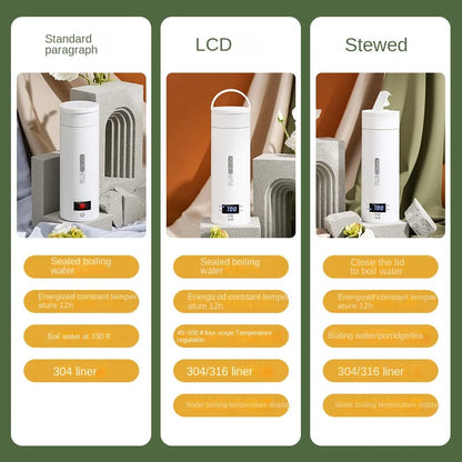 HeatMate™ 500ml Travel Electric Bottle Kettle