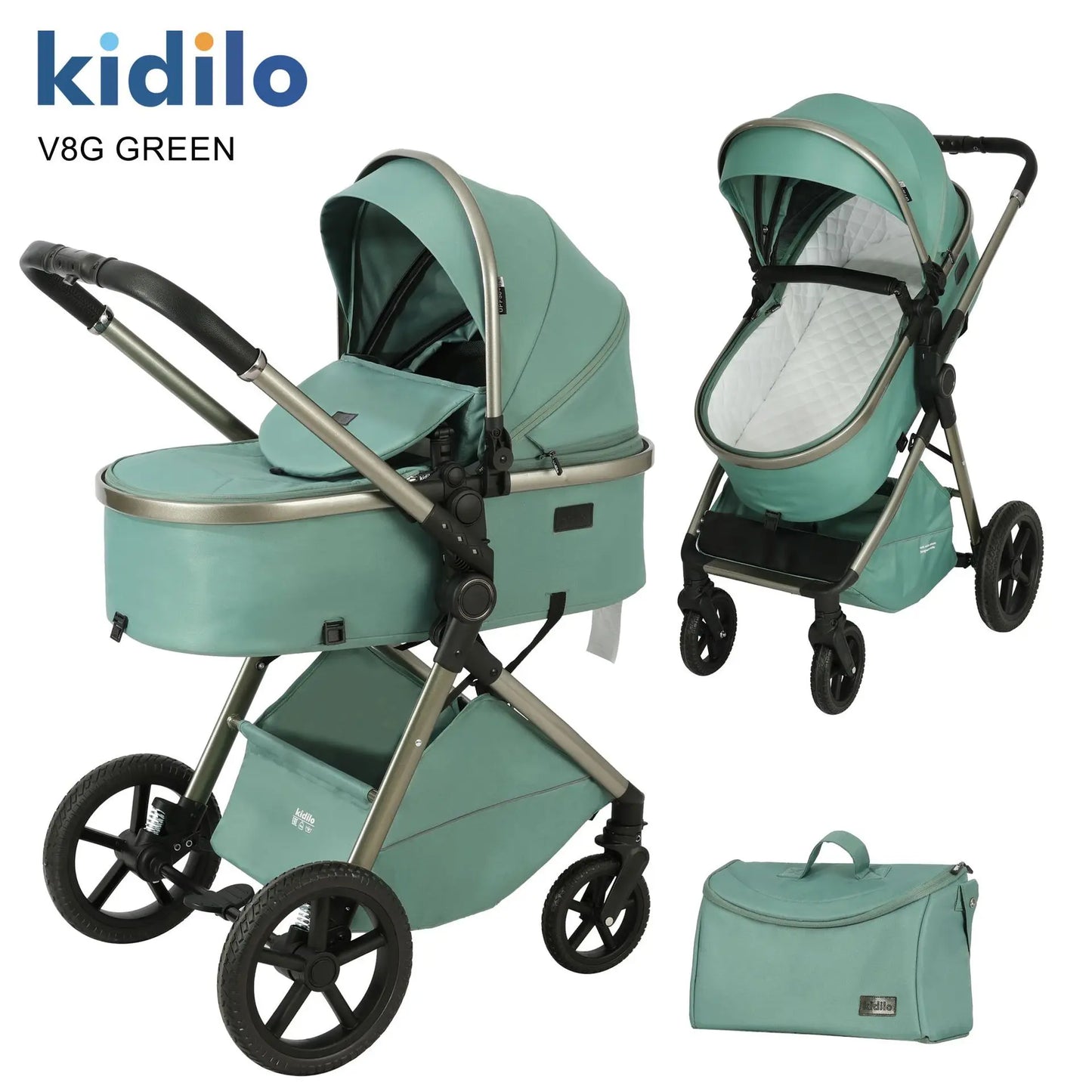 Elevare 2-in-1 High View Pram- baby stroller