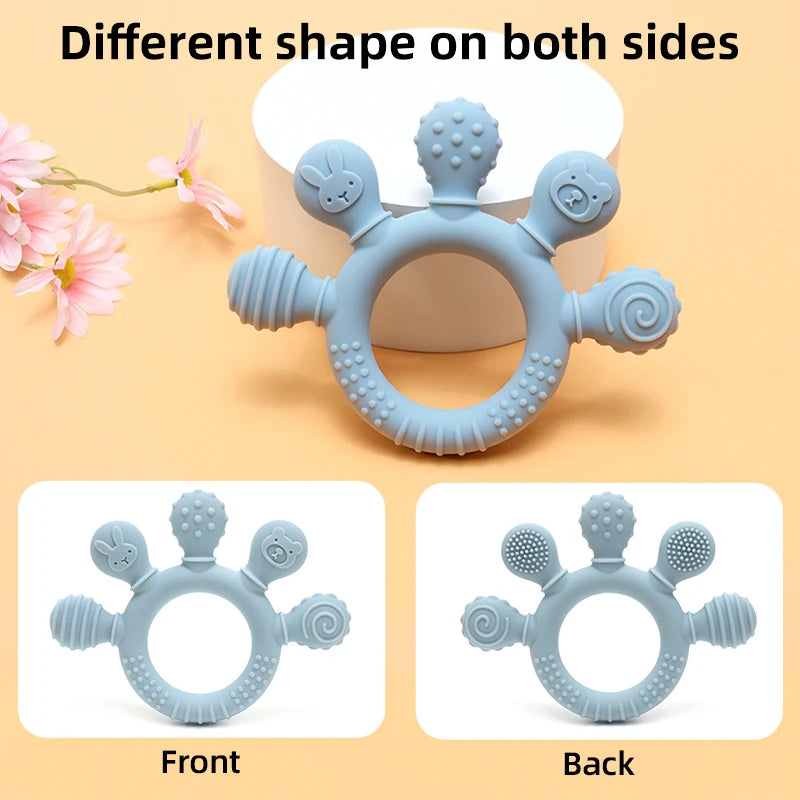 Silicone Sensory Ring Teether