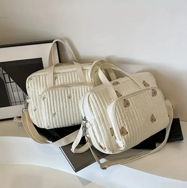 Chic Bear & Tulip Diaper Bag