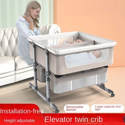 NestEase™ Dual-Level Bedside Cot