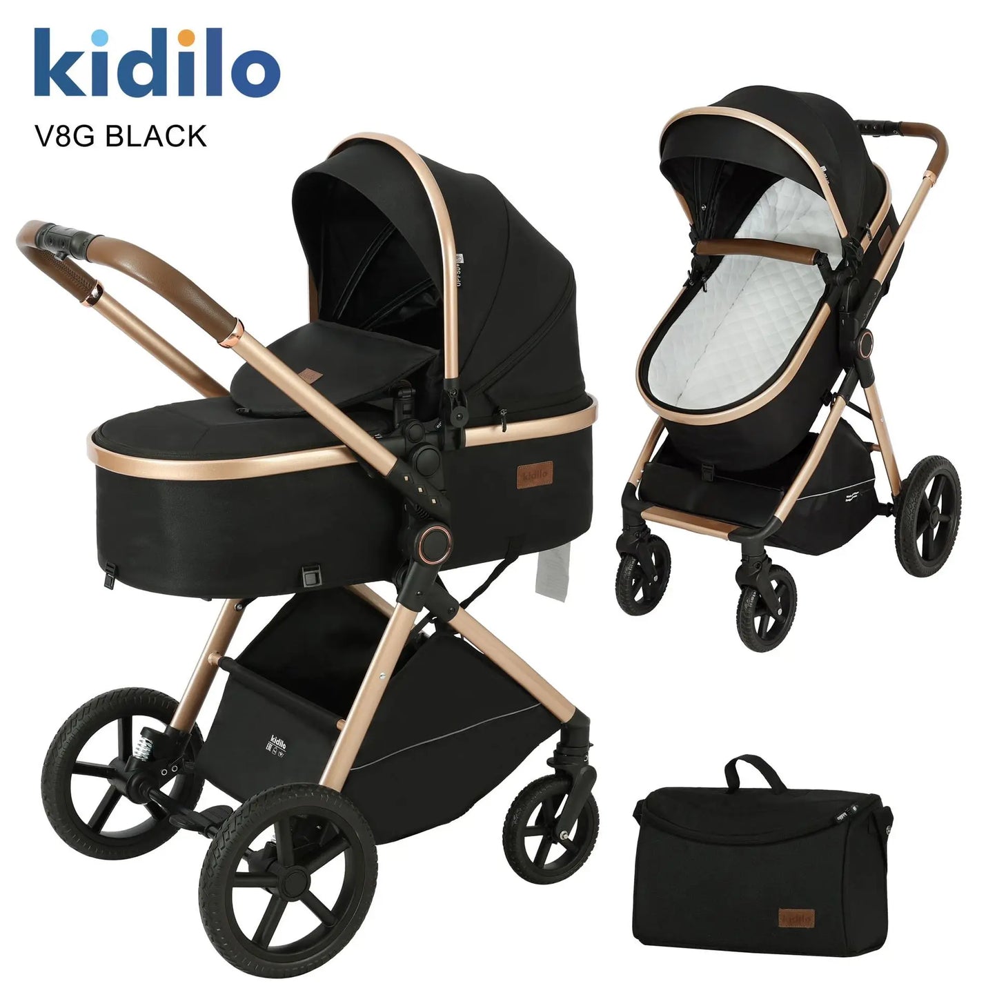 Elevare 2-in-1 High View Pram- baby stroller