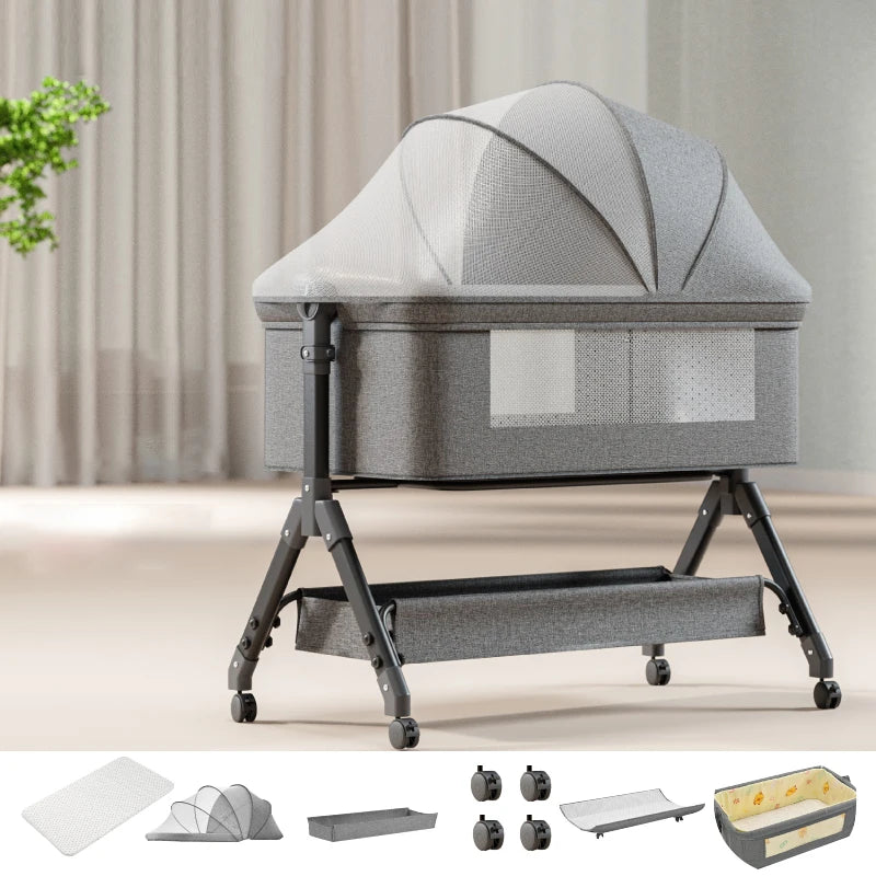 CalmCradle™ Rocking Bedside Cot
