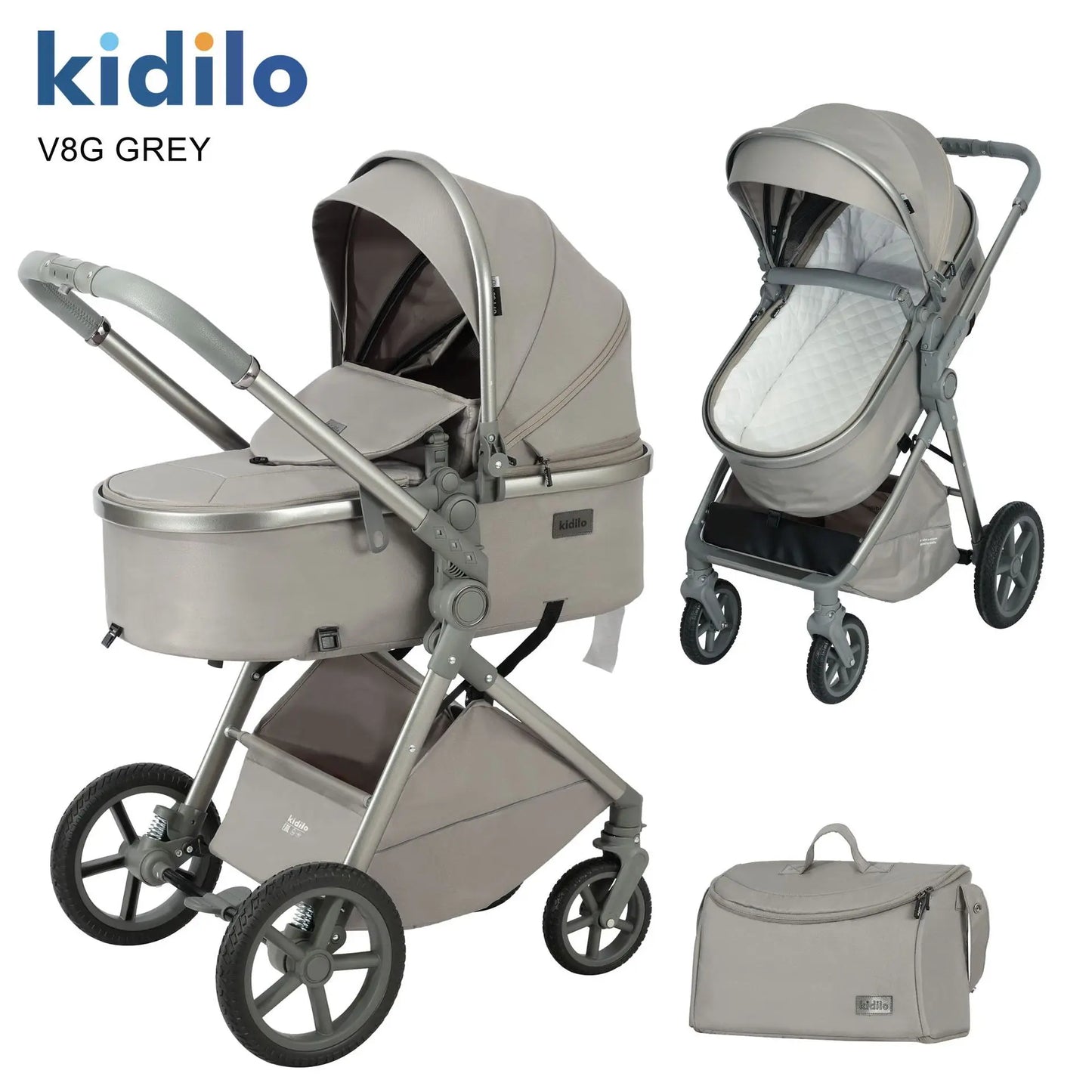 Elevare 2-in-1 High View Pram- baby stroller